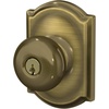 image:imageSchlage F170 PLY 622 Plymouth Door Knob One Sided NonTurning Dummy Door Handle Matte BlackAntique Brass