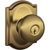 image:imageSchlage F170 PLY 622 Plymouth Door Knob One Sided NonTurning Dummy Door Handle Matte BlackAntique Brass