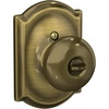 image:imageSchlage F170 PLY 622 Plymouth Door Knob One Sided NonTurning Dummy Door Handle Matte BlackAntique Brass
