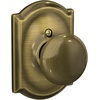 image:imageSchlage F170 PLY 622 Plymouth Door Knob One Sided NonTurning Dummy Door Handle Matte BlackAntique Brass