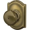 image:imageSchlage F170 PLY 622 Plymouth Door Knob One Sided NonTurning Dummy Door Handle Matte BlackAntique Brass