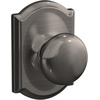 image:imageSchlage F170 PLY 622 Plymouth Door Knob One Sided NonTurning Dummy Door Handle Matte BlackAntique Pewter