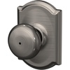 image:imageSchlage F170 PLY 622 Plymouth Door Knob One Sided NonTurning Dummy Door Handle Matte BlackAntique Pewter