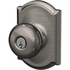 image:imageSchlage F170 PLY 622 Plymouth Door Knob One Sided NonTurning Dummy Door Handle Matte BlackAntique Pewter