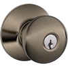 image:imageSchlage F170 PLY 622 Plymouth Door Knob One Sided NonTurning Dummy Door Handle Matte BlackAntique Pewter