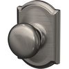 image:imageSchlage F170 PLY 622 Plymouth Door Knob One Sided NonTurning Dummy Door Handle Matte BlackAntique Pewter