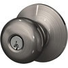 image:imageSchlage F170 PLY 622 Plymouth Door Knob One Sided NonTurning Dummy Door Handle Matte BlackAntique Pewter
