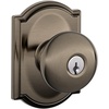 image:imageSchlage F170 PLY 622 Plymouth Door Knob One Sided NonTurning Dummy Door Handle Matte BlackAntique Pewter
