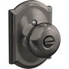 image:imageSchlage F170 PLY 622 Plymouth Door Knob One Sided NonTurning Dummy Door Handle Matte BlackAntique Pewter