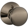 image:imageSchlage F170 PLY 622 Plymouth Door Knob One Sided NonTurning Dummy Door Handle Matte BlackAntique Pewter