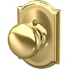 image:imageSchlage F170 PLY 622 Plymouth Door Knob One Sided NonTurning Dummy Door Handle Matte BlackBright Brass