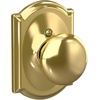 image:imageSchlage F170 PLY 622 Plymouth Door Knob One Sided NonTurning Dummy Door Handle Matte BlackBright Brass