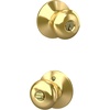 image:imageSchlage F170 PLY 622 Plymouth Door Knob One Sided NonTurning Dummy Door Handle Matte BlackBright Brass