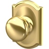 image:imageSchlage F170 PLY 622 Plymouth Door Knob One Sided NonTurning Dummy Door Handle Matte BlackBright Brass
