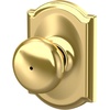image:imageSchlage F170 PLY 622 Plymouth Door Knob One Sided NonTurning Dummy Door Handle Matte BlackBright Brass