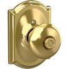 image:imageSchlage F170 PLY 622 Plymouth Door Knob One Sided NonTurning Dummy Door Handle Matte BlackBright Brass