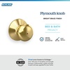 image:imageSchlage F170 PLY 622 Plymouth Door Knob One Sided NonTurning Dummy Door Handle Matte BlackBright Brass