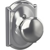 image:imageSchlage F170 PLY 622 Plymouth Door Knob One Sided NonTurning Dummy Door Handle Matte BlackBright Chrome