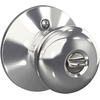image:imageSchlage F170 PLY 622 Plymouth Door Knob One Sided NonTurning Dummy Door Handle Matte BlackBright Chrome