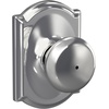 image:imageSchlage F170 PLY 622 Plymouth Door Knob One Sided NonTurning Dummy Door Handle Matte BlackBright Chrome