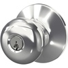 image:imageSchlage F170 PLY 622 Plymouth Door Knob One Sided NonTurning Dummy Door Handle Matte BlackBright Chrome