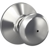 image:imageSchlage F170 PLY 622 Plymouth Door Knob One Sided NonTurning Dummy Door Handle Matte BlackBright Chrome