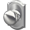 image:imageSchlage F170 PLY 622 Plymouth Door Knob One Sided NonTurning Dummy Door Handle Matte BlackBright Chrome
