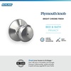 image:imageSchlage F170 PLY 622 Plymouth Door Knob One Sided NonTurning Dummy Door Handle Matte BlackBright Chrome