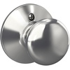 image:imageSchlage F170 PLY 622 Plymouth Door Knob One Sided NonTurning Dummy Door Handle Matte BlackBright Chrome