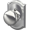 image:imageSchlage F170 PLY 622 Plymouth Door Knob One Sided NonTurning Dummy Door Handle Matte BlackBright Chrome