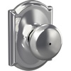 image:imageSchlage F170 PLY 622 Plymouth Door Knob One Sided NonTurning Dummy Door Handle Matte BlackBright Chrome
