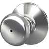 image:imageSchlage F170 PLY 622 Plymouth Door Knob One Sided NonTurning Dummy Door Handle Matte BlackBright Chrome