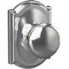 image:imageSchlage F170 PLY 622 Plymouth Door Knob One Sided NonTurning Dummy Door Handle Matte BlackBright Chrome