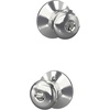 image:imageSchlage F170 PLY 622 Plymouth Door Knob One Sided NonTurning Dummy Door Handle Matte BlackBright Chrome