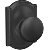 image:imageSchlage F170 PLY 622 Plymouth Door Knob One Sided NonTurning Dummy Door Handle Matte BlackMatte Black