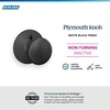 image:imageSchlage F170 PLY 622 Plymouth Door Knob One Sided NonTurning Dummy Door Handle Matte BlackMatte Black