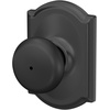 image:imageSchlage F170 PLY 622 Plymouth Door Knob One Sided NonTurning Dummy Door Handle Matte BlackMatte Black
