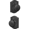 image:imageSchlage F170 PLY 622 Plymouth Door Knob One Sided NonTurning Dummy Door Handle Matte BlackMatte Black