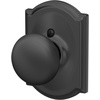 image:imageSchlage F170 PLY 622 Plymouth Door Knob One Sided NonTurning Dummy Door Handle Matte BlackMatte Black