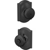 image:imageSchlage F170 PLY 622 Plymouth Door Knob One Sided NonTurning Dummy Door Handle Matte BlackMatte Black