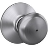 image:imageSchlage F170 PLY 622 Plymouth Door Knob One Sided NonTurning Dummy Door Handle Matte BlackSatin Chrome