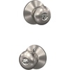 image:imageSchlage F170 PLY 622 Plymouth Door Knob One Sided NonTurning Dummy Door Handle Matte BlackSatin Nickel