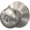 image:imageSchlage F170 PLY 622 Plymouth Door Knob One Sided NonTurning Dummy Door Handle Matte BlackSatin Nickel