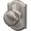 image:imageSchlage F170 PLY 622 Plymouth Door Knob One Sided NonTurning Dummy Door Handle Matte BlackSatin Nickel