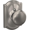 image:imageSchlage F170 PLY 622 Plymouth Door Knob One Sided NonTurning Dummy Door Handle Matte BlackSatin Nickel