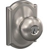 image:imageSchlage F170 PLY 622 Plymouth Door Knob One Sided NonTurning Dummy Door Handle Matte BlackSatin Nickel