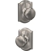 image:imageSchlage F170 PLY 622 Plymouth Door Knob One Sided NonTurning Dummy Door Handle Matte BlackSatin Nickel