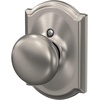 image:imageSchlage F170 PLY 622 Plymouth Door Knob One Sided NonTurning Dummy Door Handle Matte BlackSatin Nickel