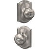 image:imageSchlage F170 PLY 622 Plymouth Door Knob One Sided NonTurning Dummy Door Handle Matte BlackSatin Nickel