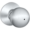 image:imageSchlage F40 CSV ORB 626 Commercial Series Orbit Door Knob Bed amp Bath Privacy Lock Satin Chrome1 Count Pack of 1